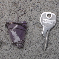 Triangular Amethyst Pendant - Thumbnail 2