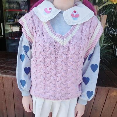 Kawaii Cake Navy Doll White Blouse