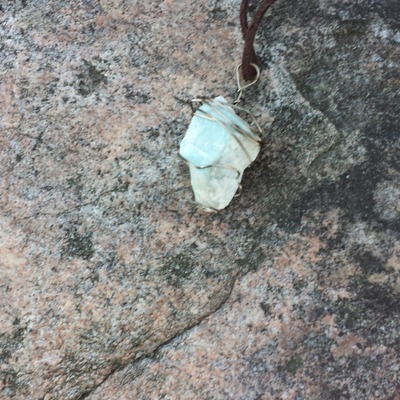 Green calcite pendant