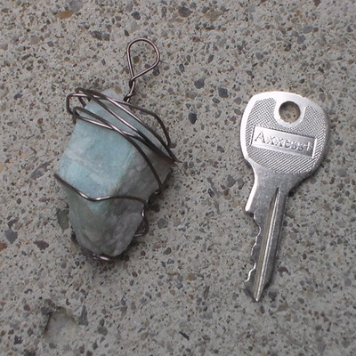 Green calcite pendant