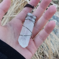 Large Clear Quartz Pendant - Thumbnail 1