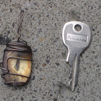 Tiger's Eye Pendant (Flat) - Thumbnail 2