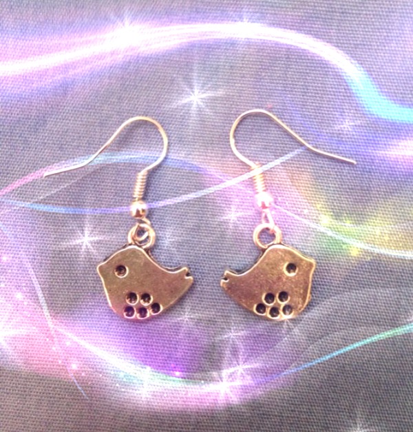 Cute bird earrings 