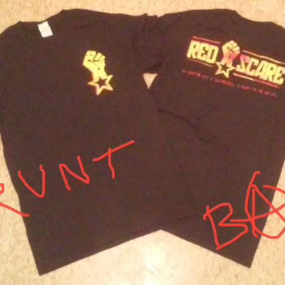 Red scare "blacklist" t-shirt