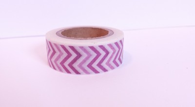 Pink Thin Chevron Washi 