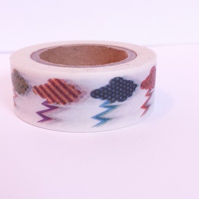 Colorful thundercloud washi 