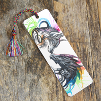 Dragon & Wolf Splash - Bookmark