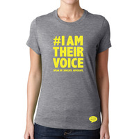 #IAMTHEIRVOICE - Women's Grey - Thumbnail 1