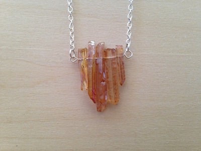 Luster Quartz Crystal Necklace