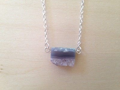 Simple Amethyst Gemstone Necklace