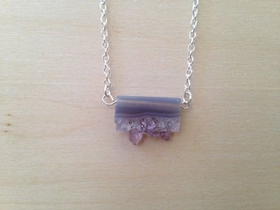 Simple Amethyst Gemstone Necklace
