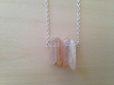 Luster Quartz Crystal Necklace