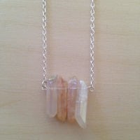 Luster Quartz Crystal Necklace - Thumbnail 1