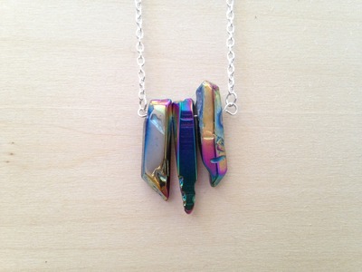 Luster Quartz Crystal Necklace