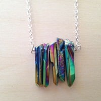 Luster Quartz Crystal Necklace - Thumbnail 1