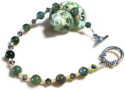 Jasper and Crystal Bracelet