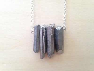 Titanium Quartz Crystal Necklaces