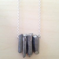Titanium Quartz Crystal Necklaces - Thumbnail 1