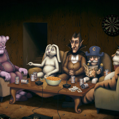 "cereal mascot reunion" (2nd edition) large print (22" x 17") sold out