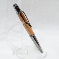 Orange & Black Spalted Poplar Pen - Thumbnail 1