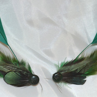 Custom Feathered Hair Clips - Thumbnail 3