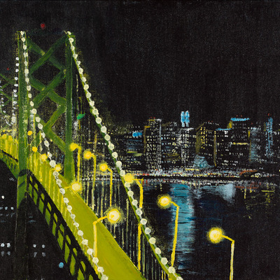 San francisco waterline at night