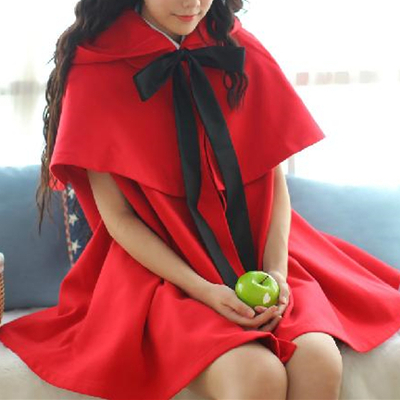Red/black [little red riding hood]lolita two-piece cloak coat sp153715
