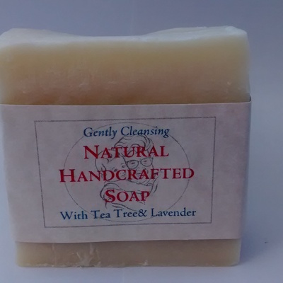 Gently cleansing shea butter soap