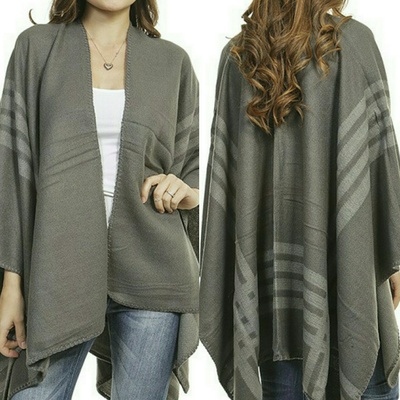 Ruana style blanket scarf/wrap