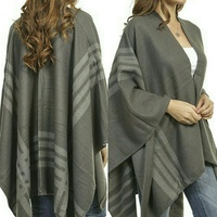 Ruana Style Blanket Scarf/Wrap - Thumbnail 3