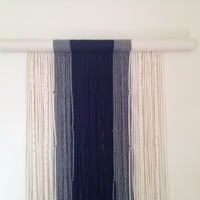 Navy, Gray, and Cream Wall Hanging - Thumbnail 1
