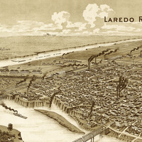 Laredo, Texas in 1892 - Bird's Eye View, Aerial Panorama, Vintage, Antique Map, Reproduction, Fine Art, Wall Art, History - Thumbnail 2