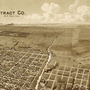 Laredo, Texas in 1892 - Bird's Eye View, Aerial Panorama, Vintage, Antique Map, Reproduction, Fine Art, Wall Art, History-4