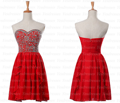 homecoming dresses, lovely prom dress, juniors homecoming dress, short prom dress, red prom dress, party dress, PD15133