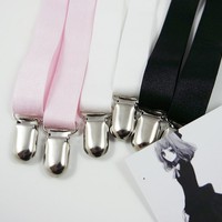 Black Spandex simple garter belt 2pcs - Thumbnail 1