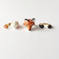 merryme Red Fox 3-piece Ring Set - Thumbnail 3