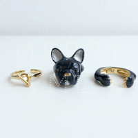 merryme French Bulldog "Bull" 3-piece Ring Set - Thumbnail 2