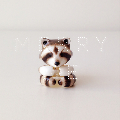 merryme Raccoon 3-piece Ring Set