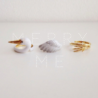 merryme Crane Bird 3-piece Ring Set - Thumbnail 1