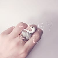 merryme Crane Bird 3-piece Ring Set - Thumbnail 2