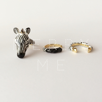 merryme Zebra 3-piece Ring Set - Thumbnail 2
