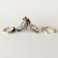 merryme Zebra 3-piece Ring Set - Thumbnail 3