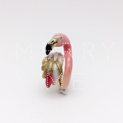 merryme Flamingo of Elegance Cocktail Ring Set