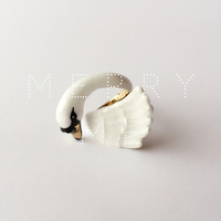 merryme Swan of Elegance Cocktail Ring Set - Thumbnail 1