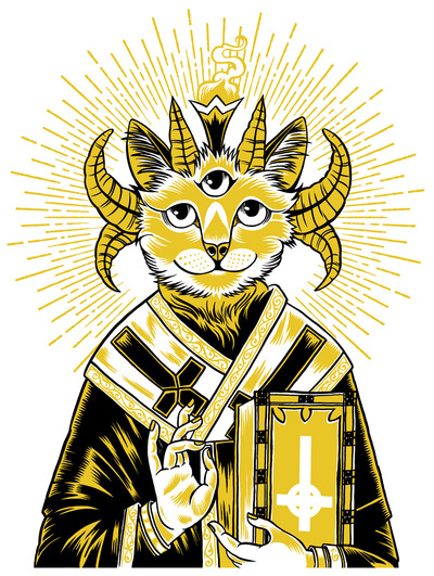 Baphomet Cat Saint