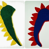 Dinosaur hat or Prop, Crochet  - Thumbnail 1