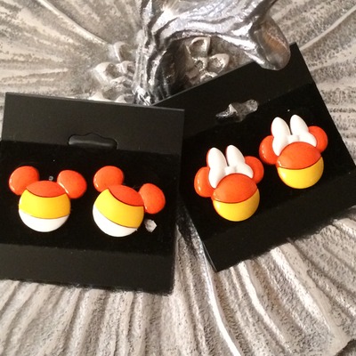 Mickey candy corn earrings