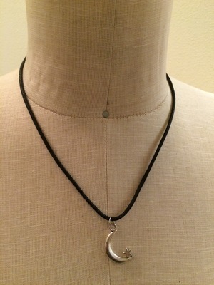 Moon Magic Waxcord Necklace (Silver)
