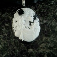 The Skeleton Bride Satin & Organza Black Choker - Thumbnail 1