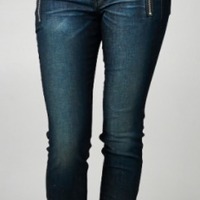 Skinny Zipper Bottom Jeans - Thumbnail 3